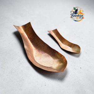 Pure Copper Arga Spoon Set (Pack of 2 – Large & Small) for Havan & Pooja Rituals